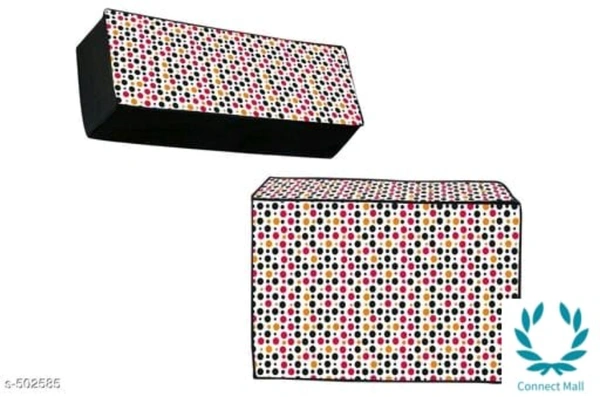  Colorful Non Woven Split AC Covers Vol 1 - Indoor(LXWXH)-40in X 10in X 13in Outdoor 35in X 15in X 21in, Multiclour, NonWoven, Set 1